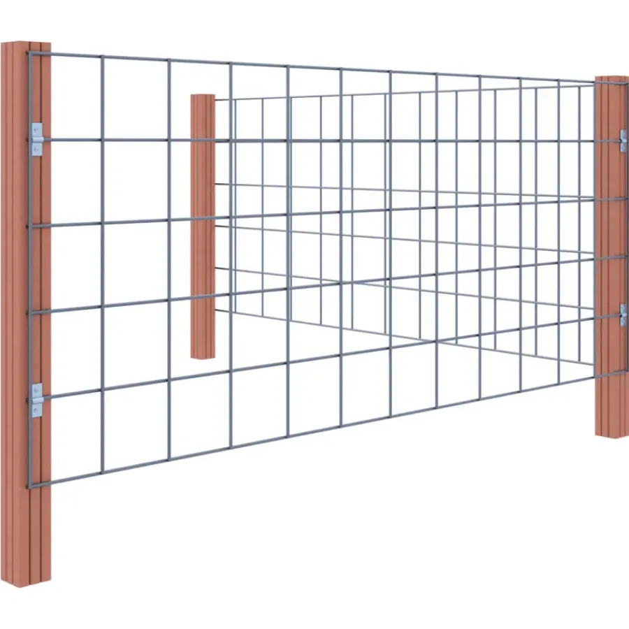 Geen Gaas startpakket tuinhek hardhout liggend 75 x 180 cm