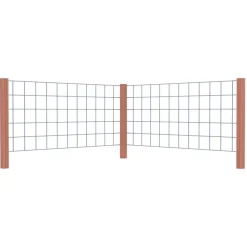 Geen Gaas startpakket tuinhek hardhout liggend 75 x 180 cm