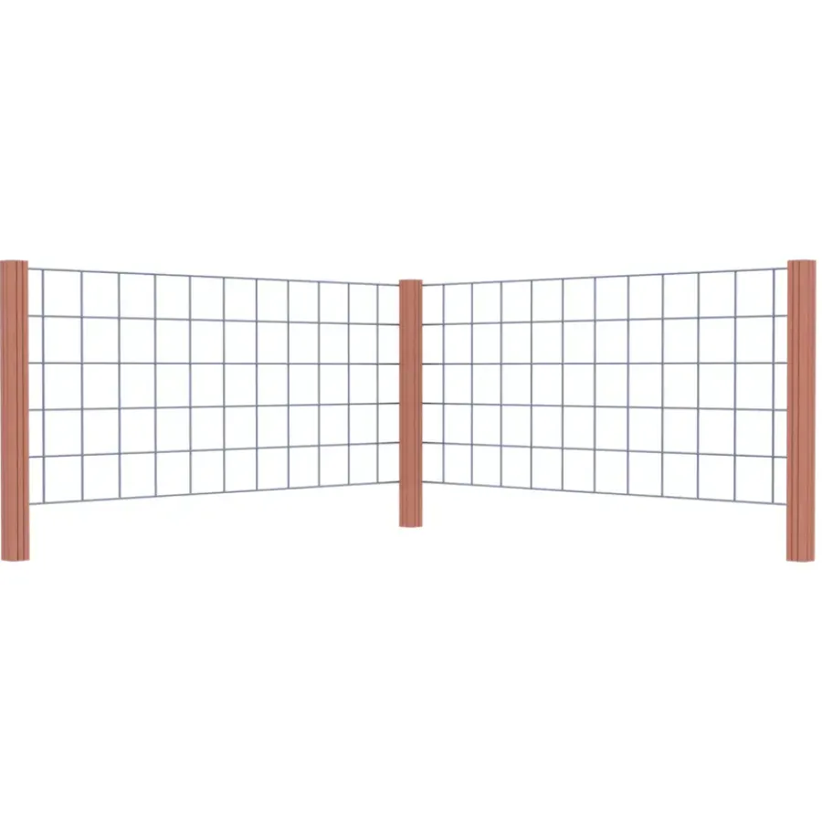 Geen Gaas startpakket tuinhek hardhout liggend 75 x 180 cm