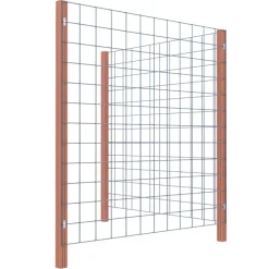 Geen Gaas startpakket tuinhek hardhout 180 x 180 cm