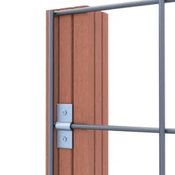 Geen Gaas volgpakket tuinhek hardhout liggend 75 x 180 cm