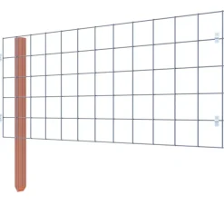 Geen Gaas volgpakket tuinhek hardhout liggend 75 x 180 cm