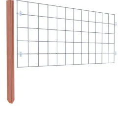 Geen Gaas volgpakket tuinhek hardhout liggend 75 x 180 cm