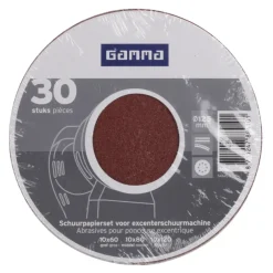 GAMMA schuurschijf gold rond 125mm 30 stuks