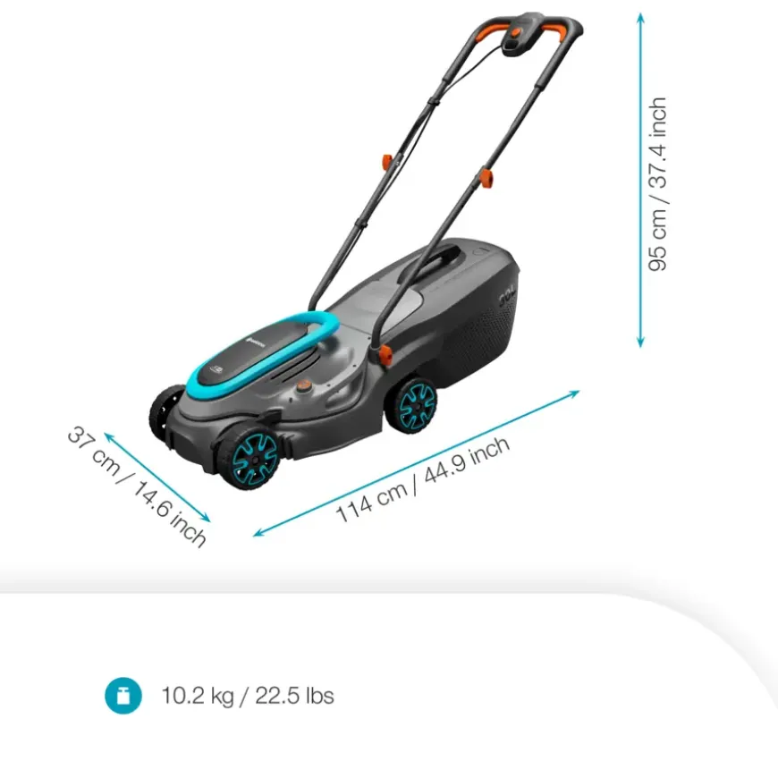 Gardena 18V grasmaaier Powermax P4A 32cm (P4A) incl. 4.0Ah accu + lader