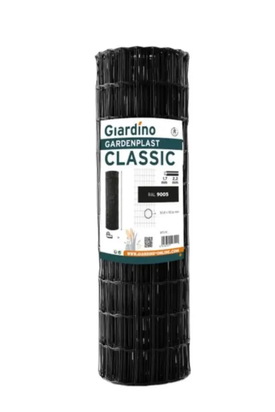Giardino Gardenplast classic tuingaas 61 cm x 10 m zwart