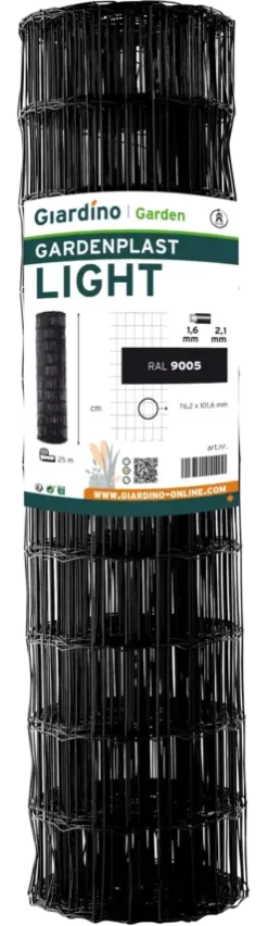 Giardino Gardenplast light tuingaas 152 cm x 25 m zwart