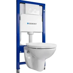 Geen Geberit Abell inbouwreservoir set Geberit UP100 met hangend toilet