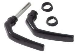 Giardino handgrepen set aluminium zwart voor poort 50 x 70 x 180 mm