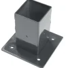 Giardino voet voor vierkante paal antraciet 60 x 60 mm
