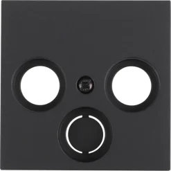 Gira E2 Centraalplaat Radio/TV Mat Zwart