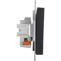Gira E2 Inbouw Enkel Stopcontact Mat Zwart
