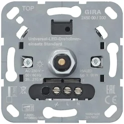 Gira ST55 inbouw dimmer LED/gloei/halogeen