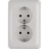Gira ST55 Inbouw Dubbel Geaard Stopcontact Wit