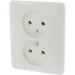 Gira ST55 Inbouw Dubbel Stopcontact Wit