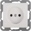 Gira ST55 inbouw enkel stopcontact wit