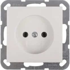 Gira ST55 inbouw enkel stopcontact wit