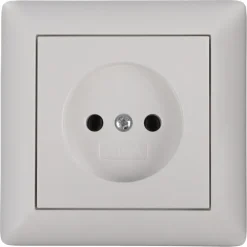 Gira ST55 inbouw enkel stopcontact wit