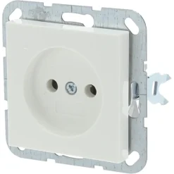 Gira ST55 inbouw enkel stopcontact wit