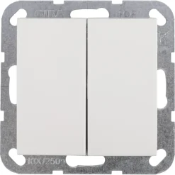 Gira ST55 inbouw serieschakelaar wit