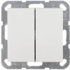 Gira ST55 inbouw wissel-/wisselschakelaar wit