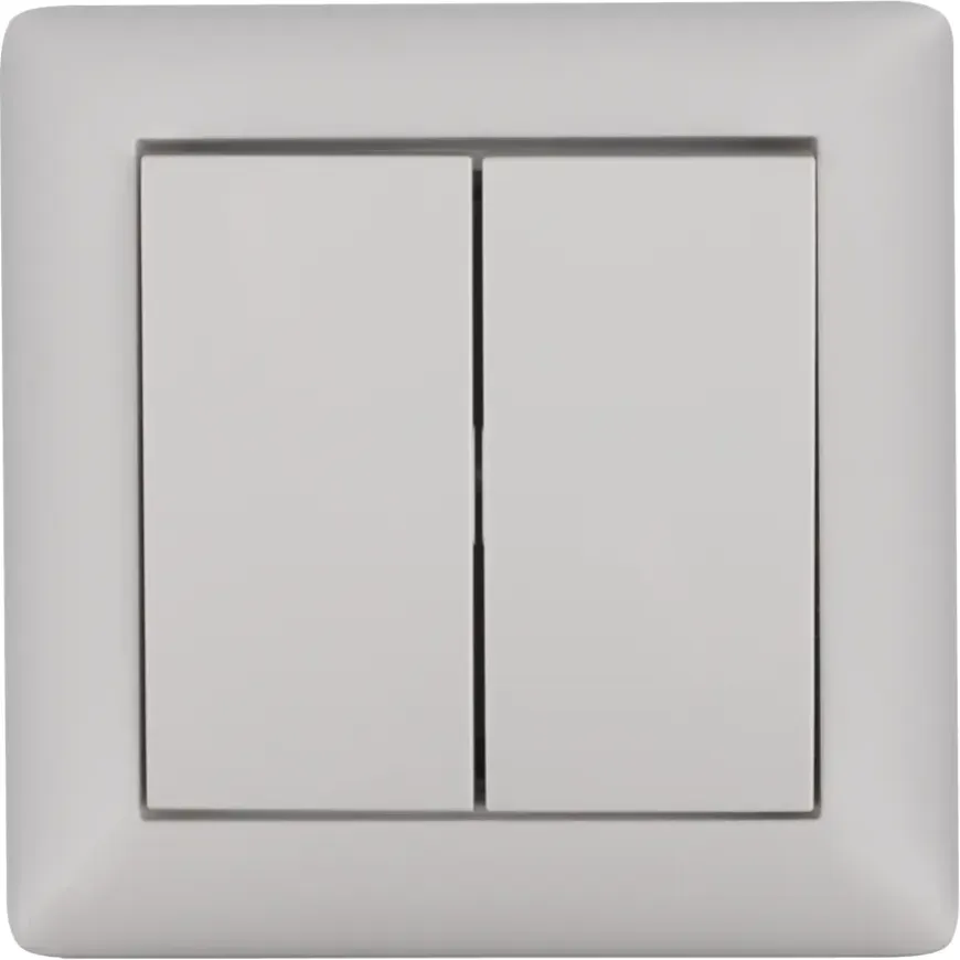 Gira ST55 inbouw wissel-/wisselschakelaar wit