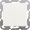 Gira ST55 inbouw wissel-/wisselschakelaar wit