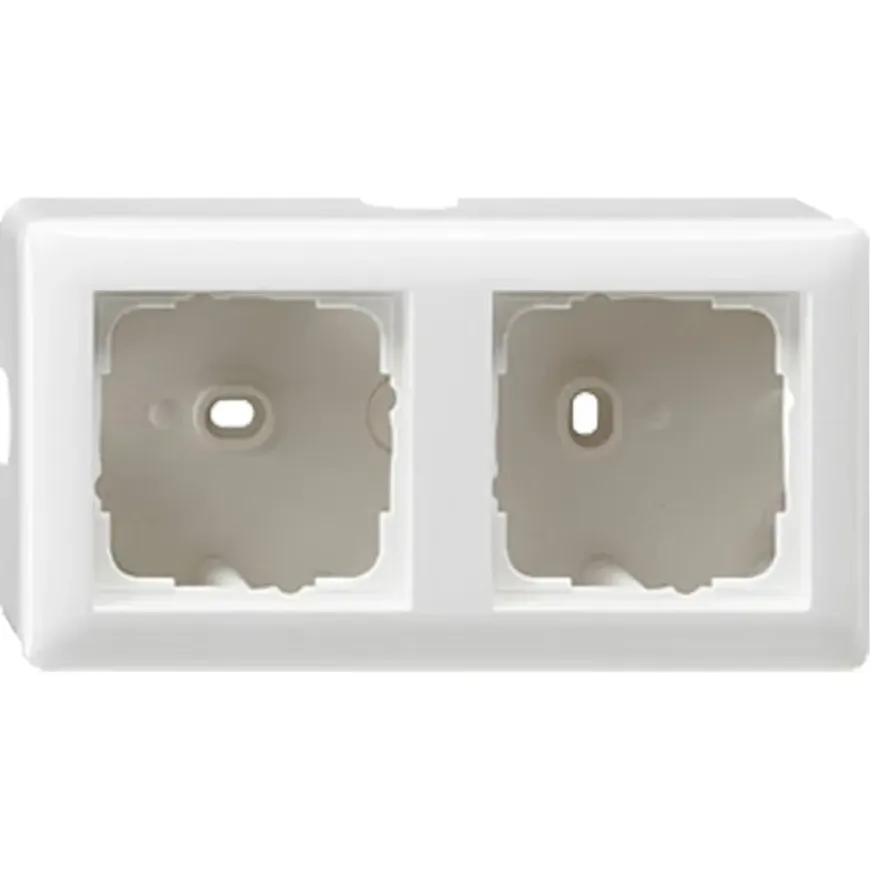 Gira ST55 Opbouwraam 2-voudig Wit