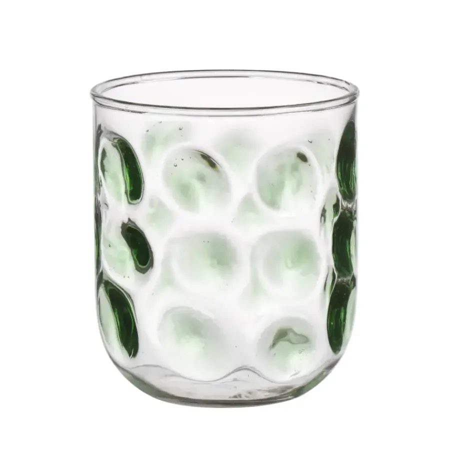 Geen Glas met groene stippen