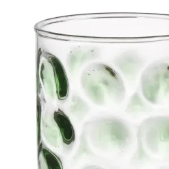 Geen Glas met groene stippen