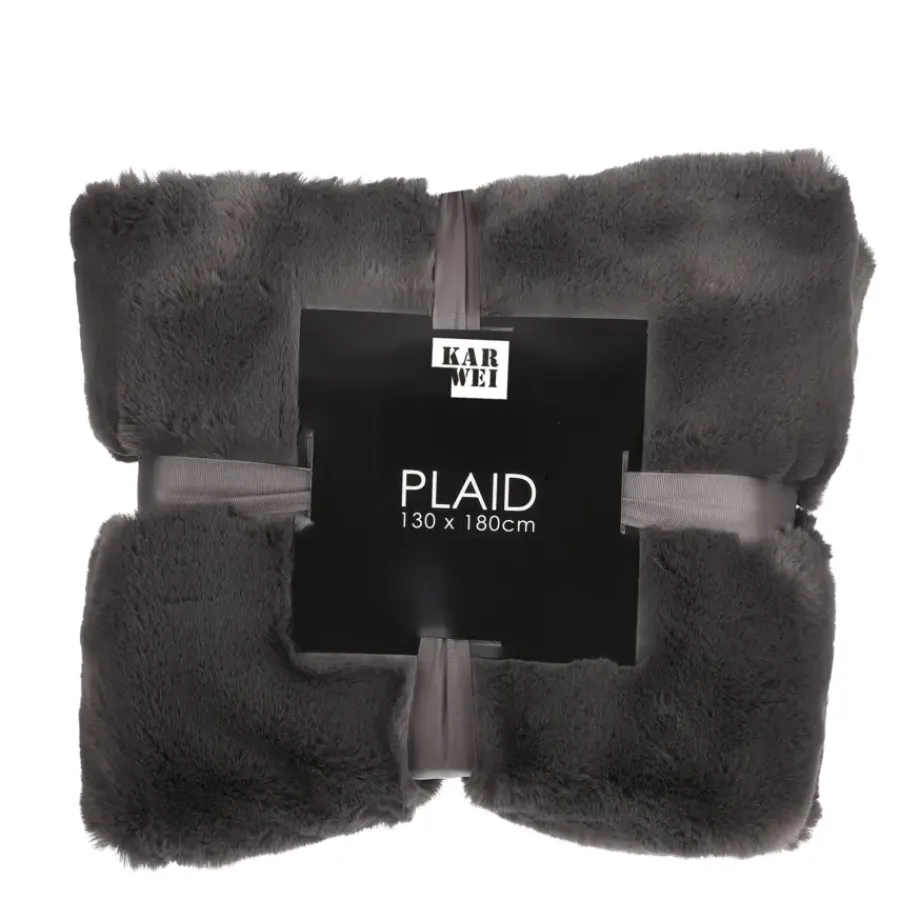 Geen Gosse plaid antraciet - l180xb130cm