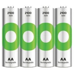 GP Batterij Oplaadbaar AA NiMH 2100 mAh ReCyko 1,2V 4 stuks (3+1)