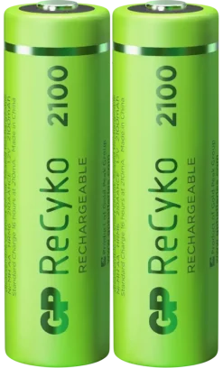 GP Batterij Oplaadbaar AA NiMH 2100mAh ReCyko 1,2V 2 Stuks