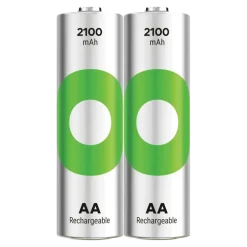 GP Batterij Oplaadbaar AA NiMH 2100mAh ReCyko 1,2V 2 Stuks