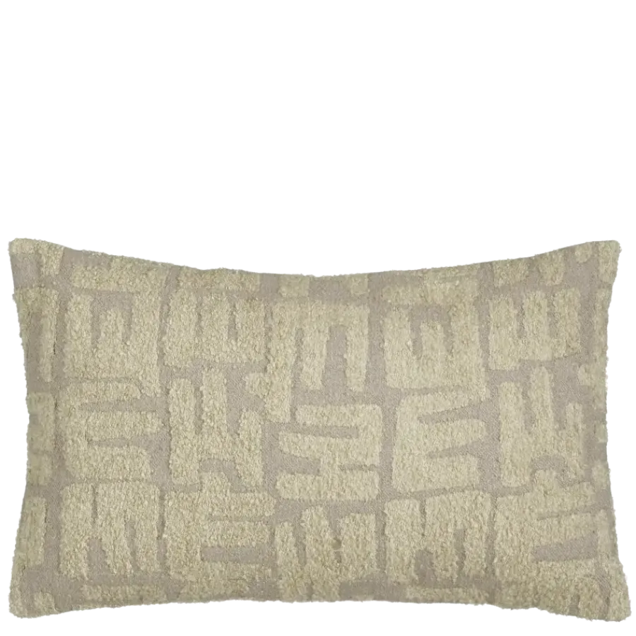 Geen Graphic kussen beige - l55xb35xh10cm