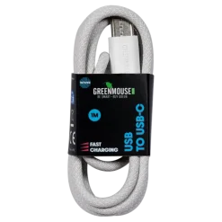 Green Mouse kabel USB-A naar USB-C data woven 1 meter