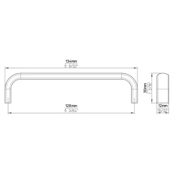 Siro Greep Donna rvs 134mm