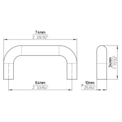 Siro Greep Julie wit 74mm