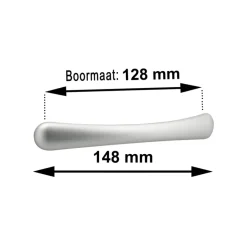 Geen Greep Lucinda aluminium 148mm