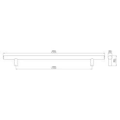 Siro Greep Romy rvs look 320mm