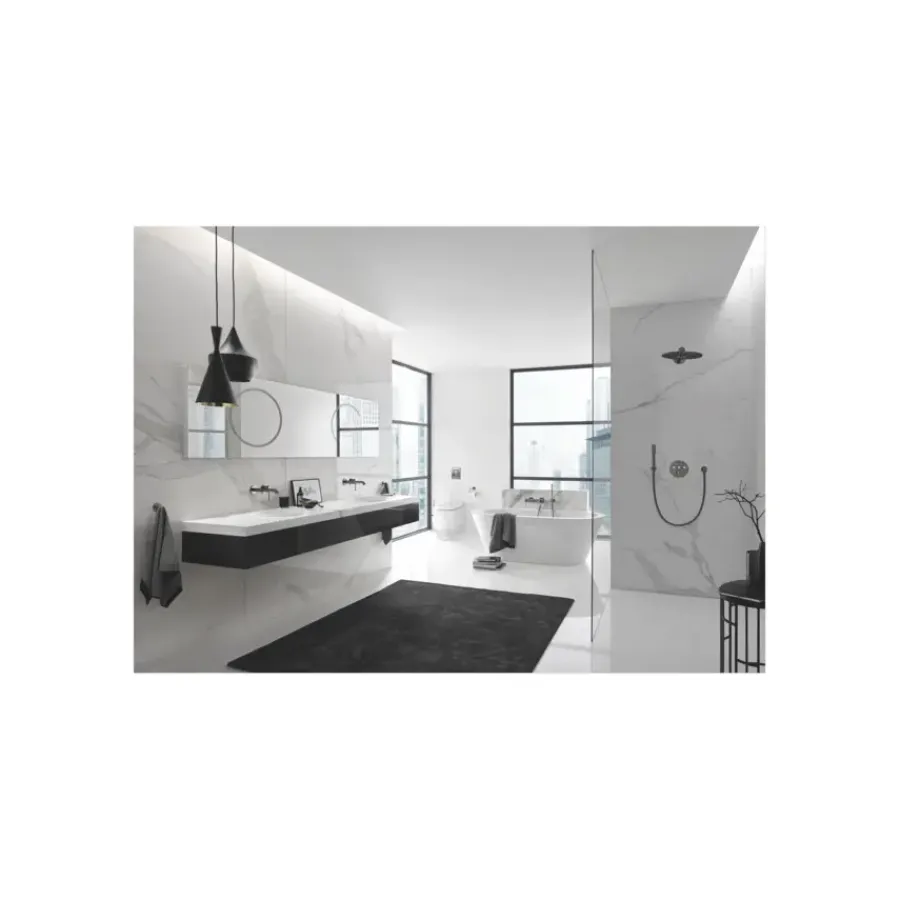 Grohe Colours wastafel inbouwkraan Essence New M 2-gats grafiet