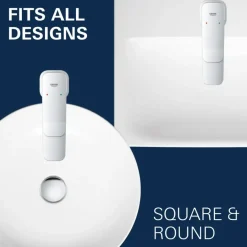 Grohe Dice wastafelmengkraan S-Size Push open Chroom