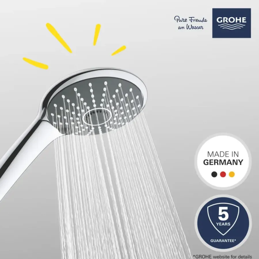 Grohe douchekop Quickfix Vitalio Joy handdouche 3 standen ø 11 cm chroom