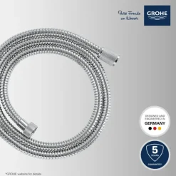Grohe doucheslang VitalioFlex Metal metaal 150 cm chroom