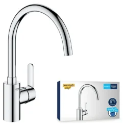 Grohe Get éénhendel keukenkraan met hoge uitloop Chroom