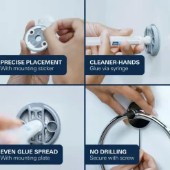 Grohe Handdoekhaak QuickFix Start Mat Zwart