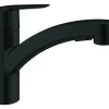 Grohe keukenkraan Quickfix Start uitrekbaar zwart