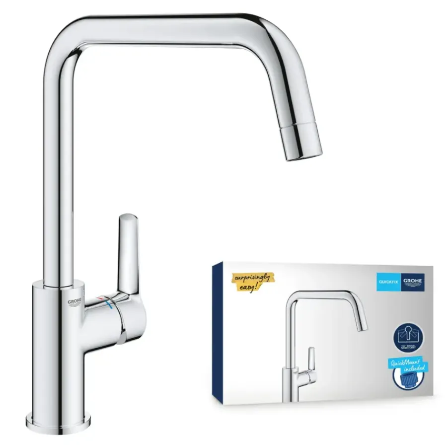 Grohe keukenkraan Start hoge U-uitloop QuickFix chroom