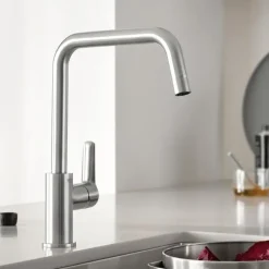 Grohe keukenkraan Start hoge U-uitloop QuickFix supersteel (RVS look)