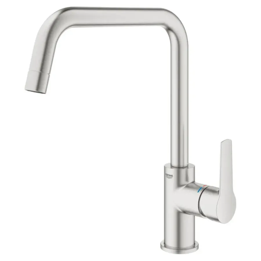 Grohe keukenkraan Start hoge U-uitloop QuickFix supersteel (RVS look)